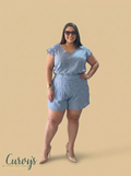 Sky Blue Ruffle Set