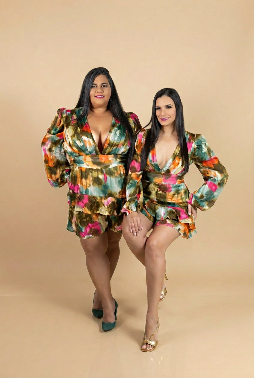 Tropical Floral Romper